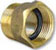 Brass adapter w/o-ring (FIP x MIP)